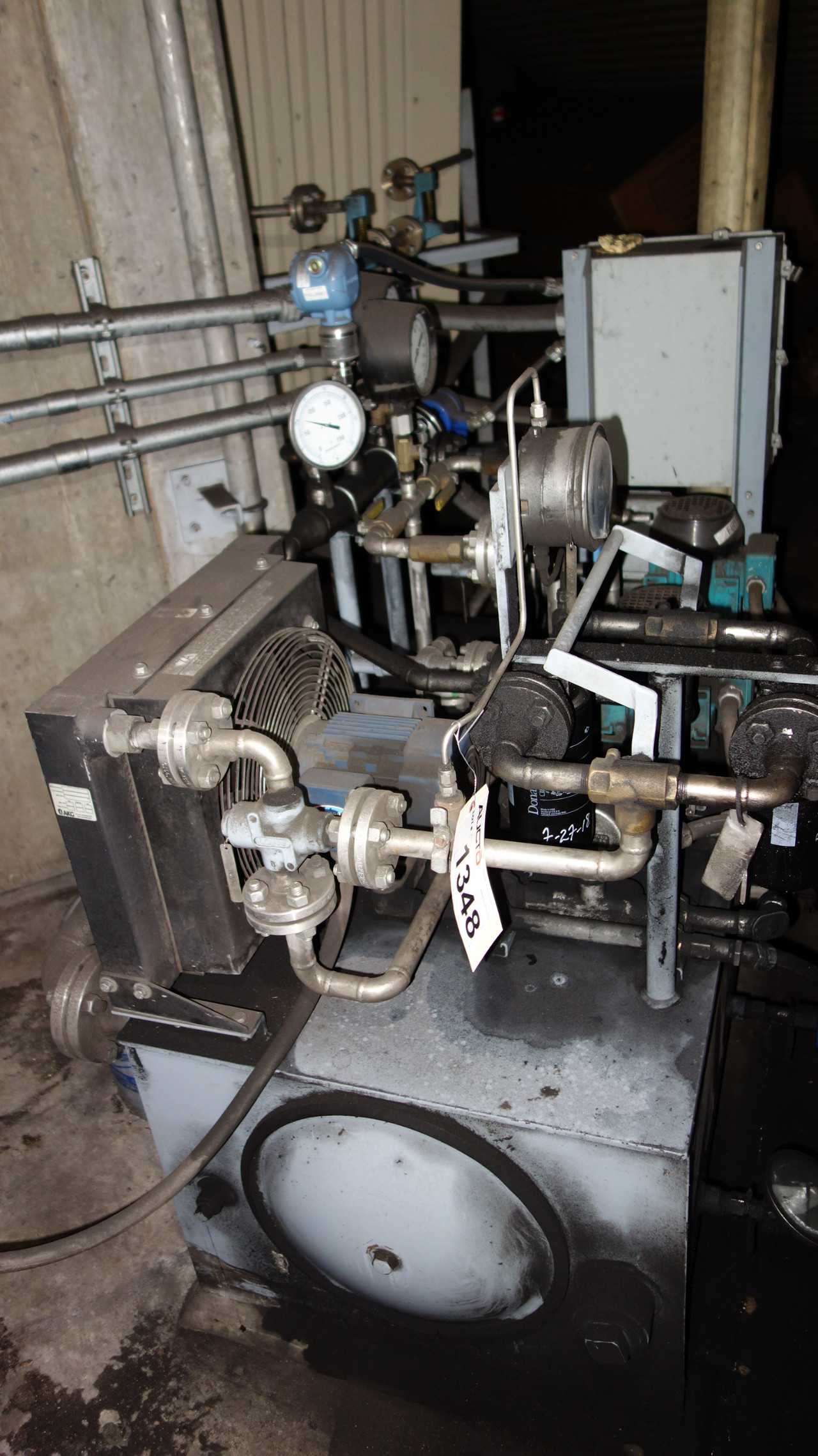 HYDRAULIC LUBRICATION SKID WITH 2 PUMPS 230/460V - PUMPS