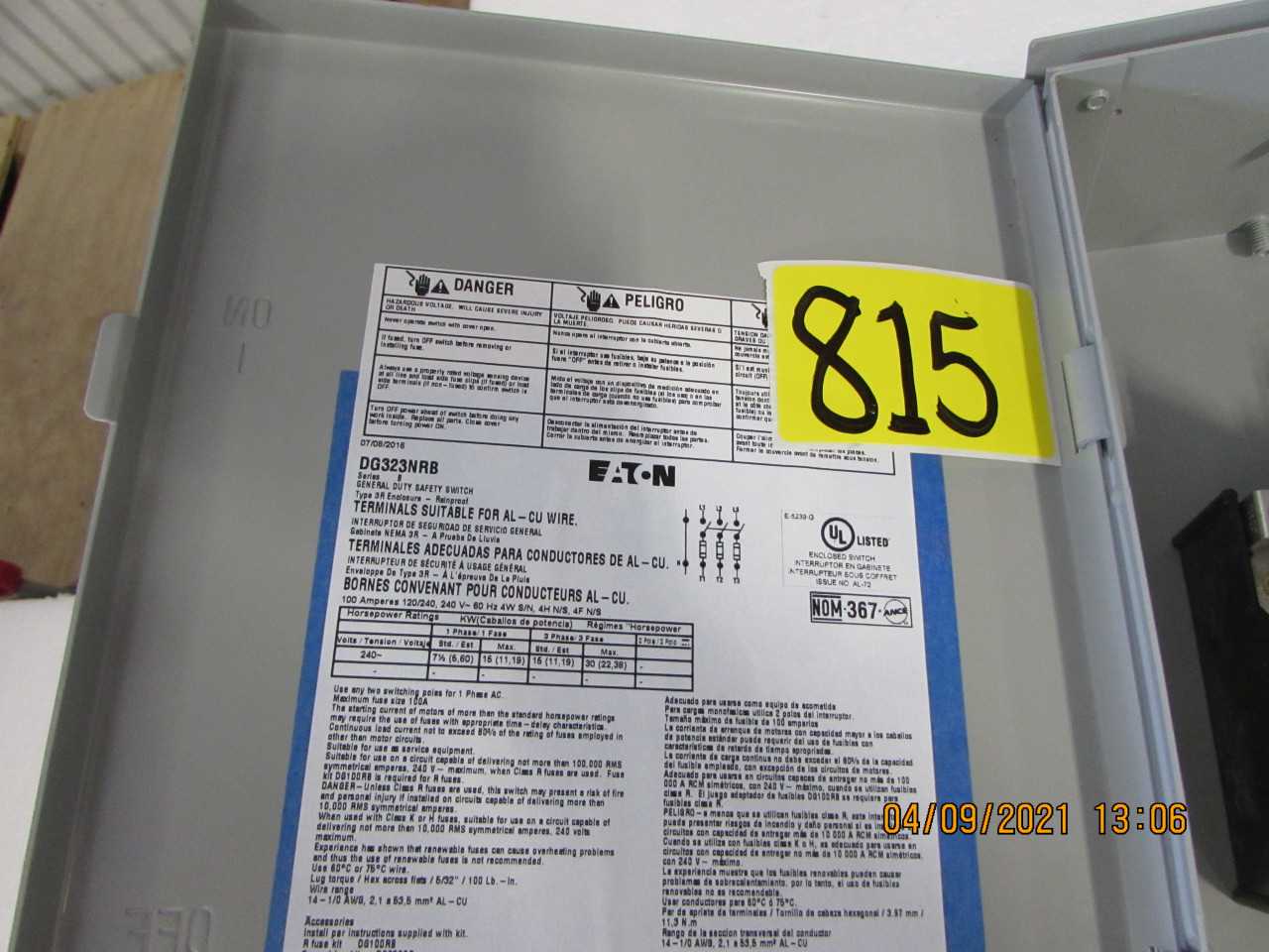 Eaton Safety Switches. - SAFETY EQUIPMENT