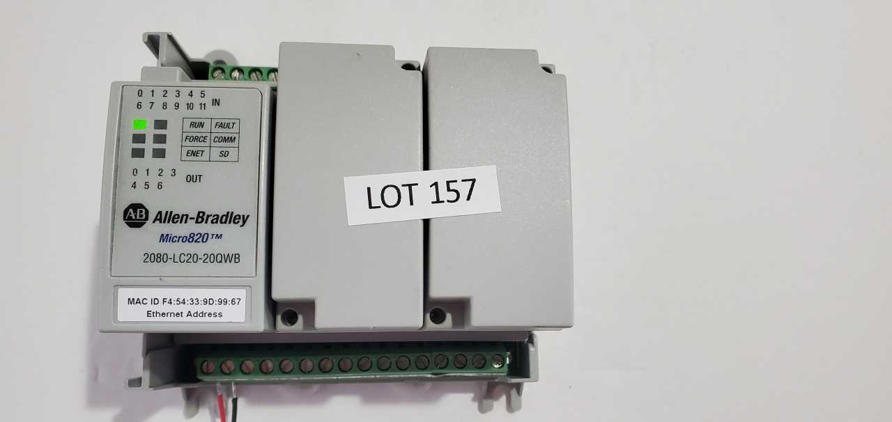Allen Bradley Micro 820 2080-LC20-20QWB PLC - AUTOMATION & CONTROLS Allen Bradley Micro 820 2080-LC20-20QWB PLC - AUTOMATION & CONTROLS