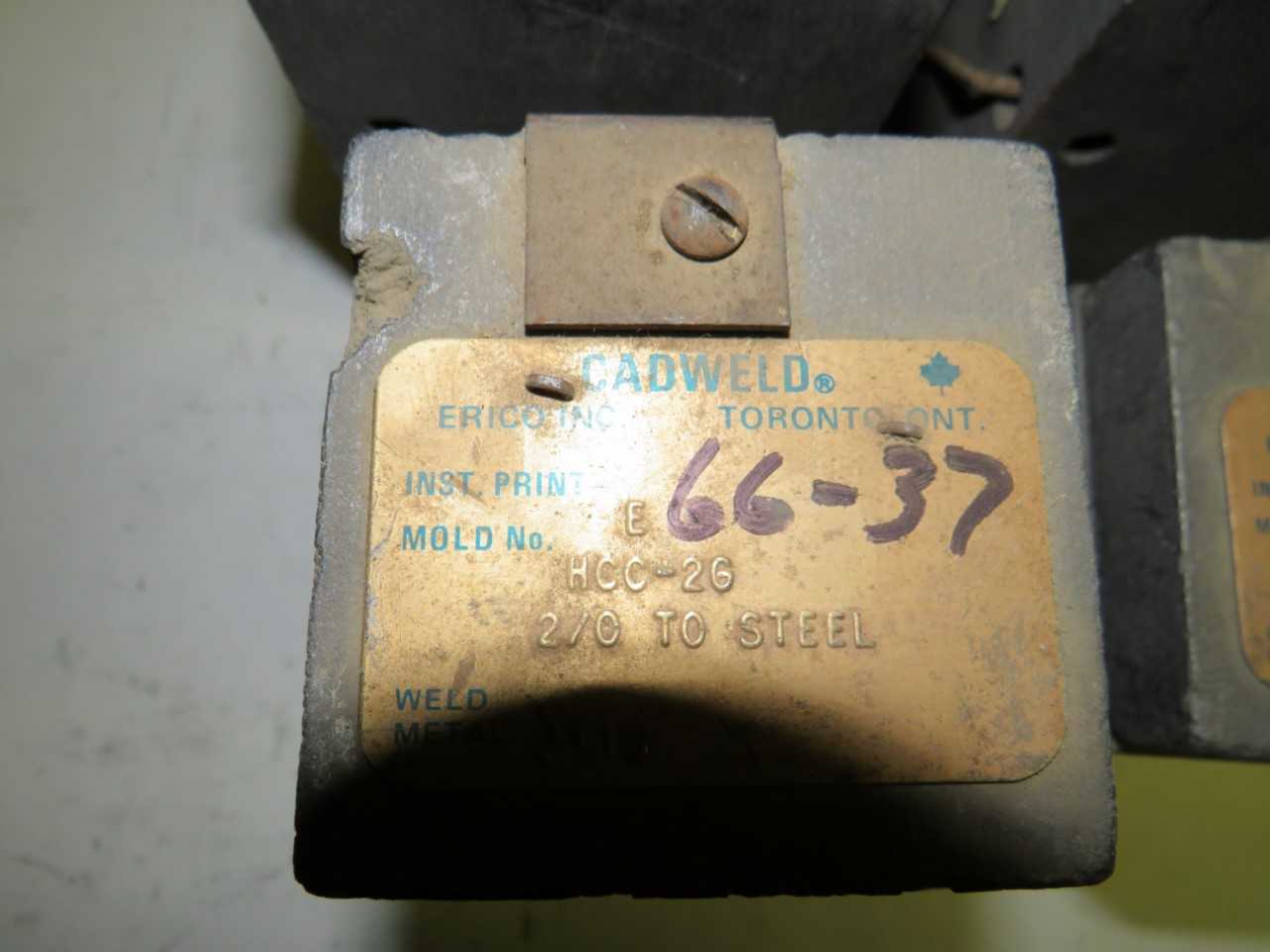 LOT OF 4 CADWELD 2/O TO STEEL MOLD - HAND TOOLS