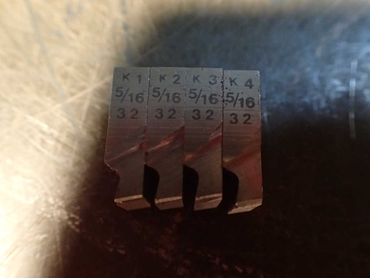 Supermetric 5/16" -32 NS Thread Threading Chaser Set for 5/6"-D DS Die Heads - HOLEMAKING TOOLS