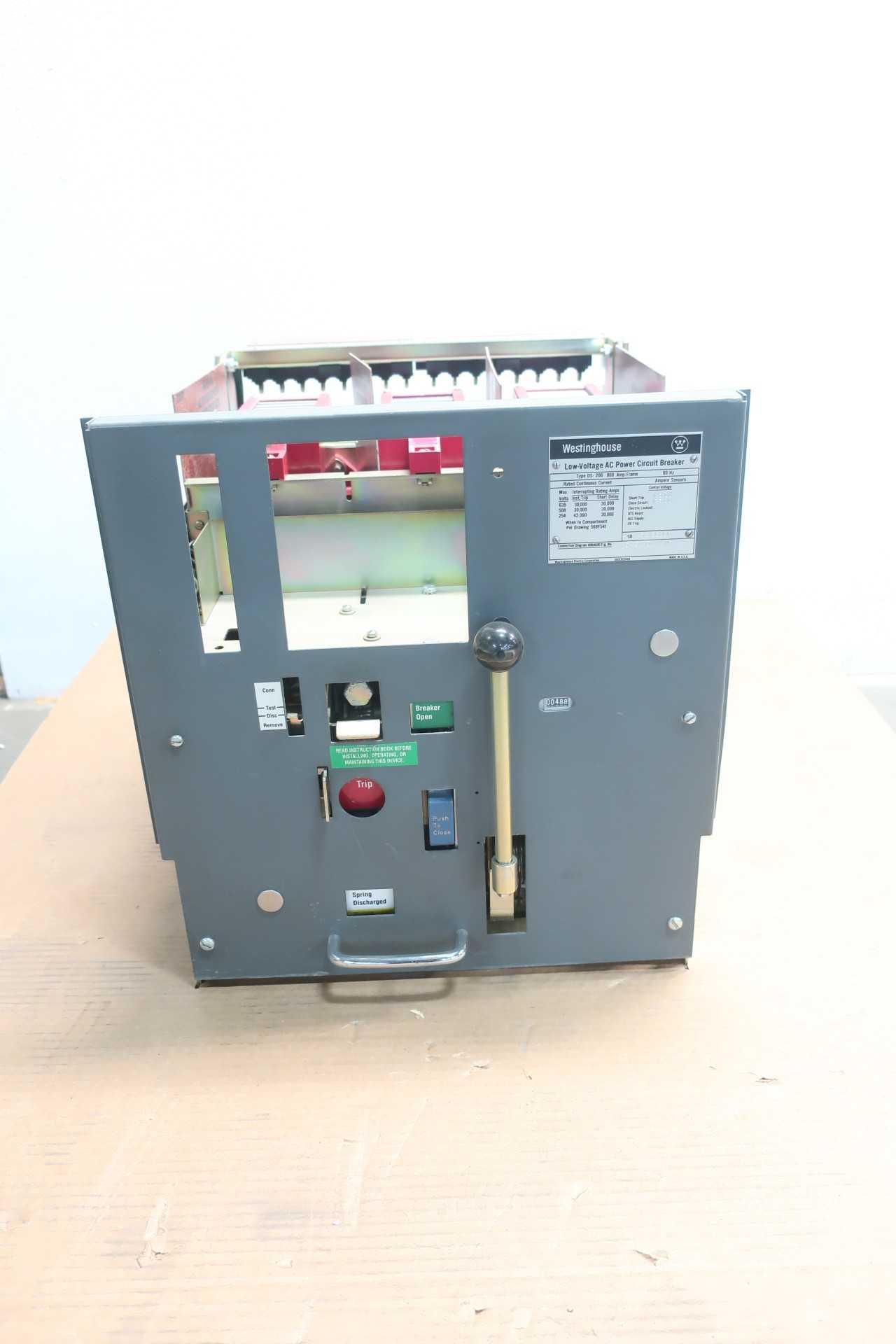 WESTINGHOUSE DS-206 151D062G02R LOW-VOLTAGE AC 800A AMP 125V-DC AIR POWER BREAKER - CIRCUIT BREAKERS WESTINGHOUSE DS-206 151D062G02R LOW-VOLTAGE AC 800A AMP 125V-DC AIR POWER BREAKER - CIRCUIT BREAKERS