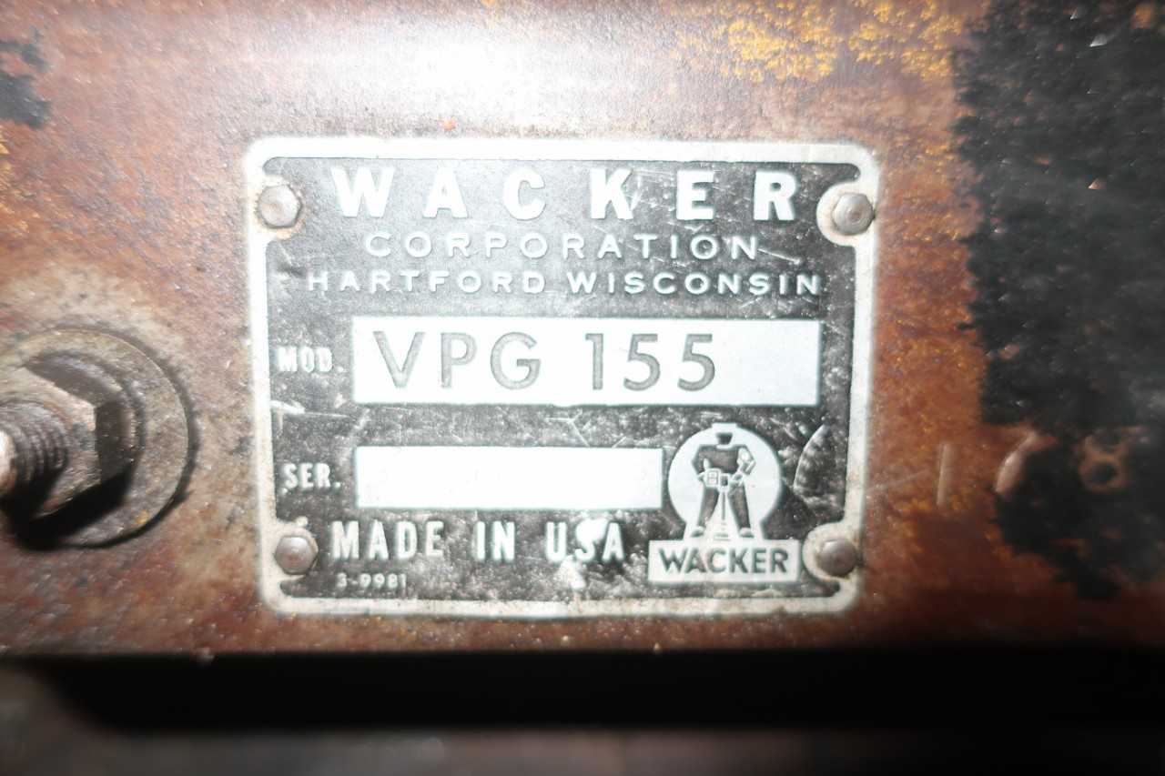 WACKER VPG 155 TAMPER COMPACTOR - TRAILER MOUNTED EQUIPMENT