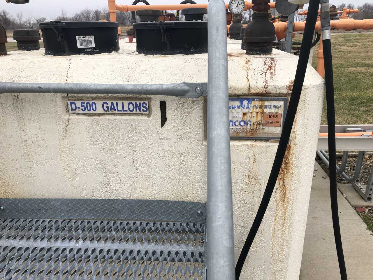 Convault 500 Gallon Gasoline Tank - PROCESS EQUIPMENT