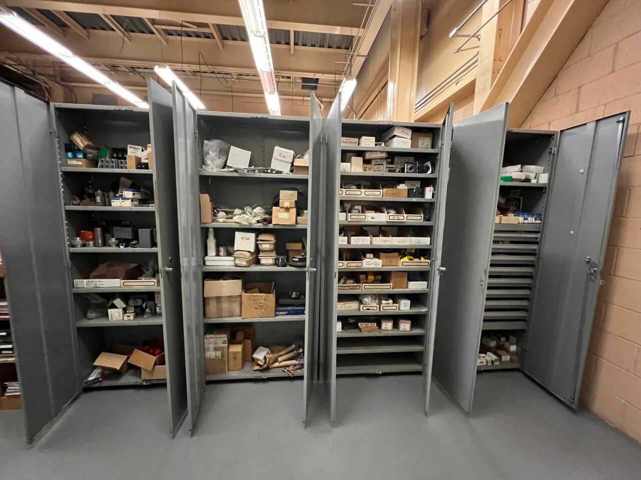 4x cabinets with contents - electrical parts and supplies - ELECTRICAL COMPONENTS