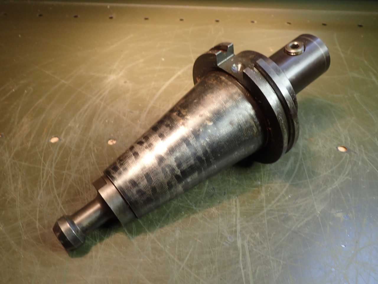 5/8" End Mill Tool Holder: 3-5/8" Projection, CAT-50, V-Flange Taper Shank - MACHINING ACCESSORIES & TOOLING