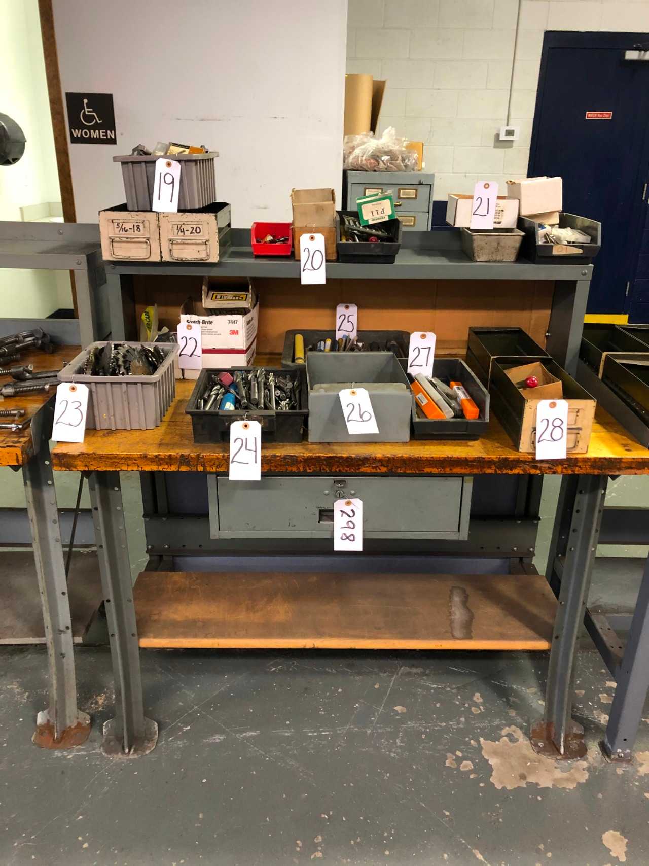 30" x 48" Mapletop Work Bench w/ Shelf - ELECTRIC POWER TOOLS