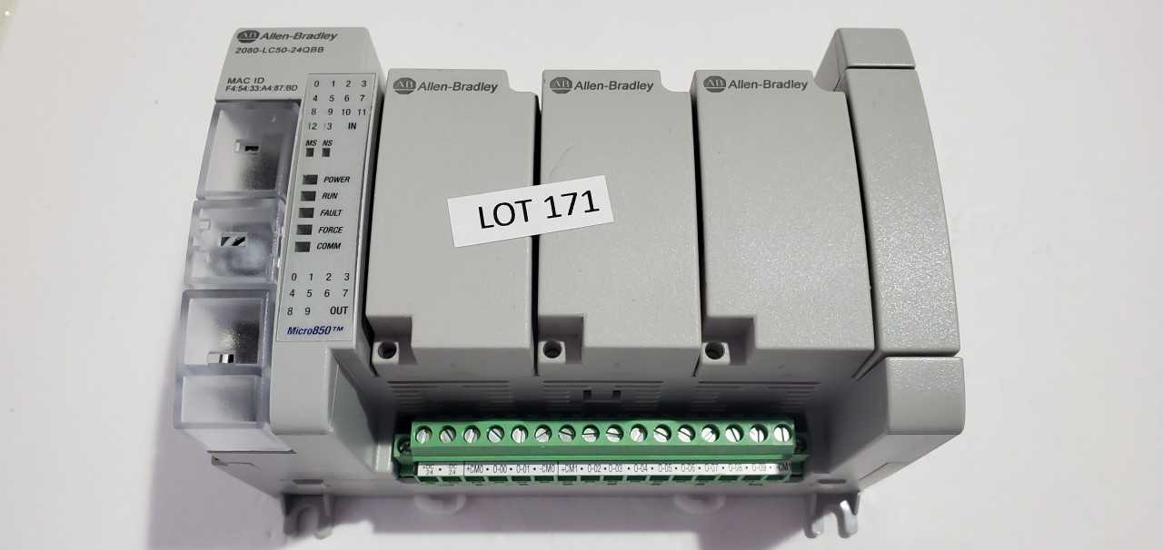 Allen Bradley Micro 850  2080-LC50-24QBB PLC - AUTOMATION & CONTROLS