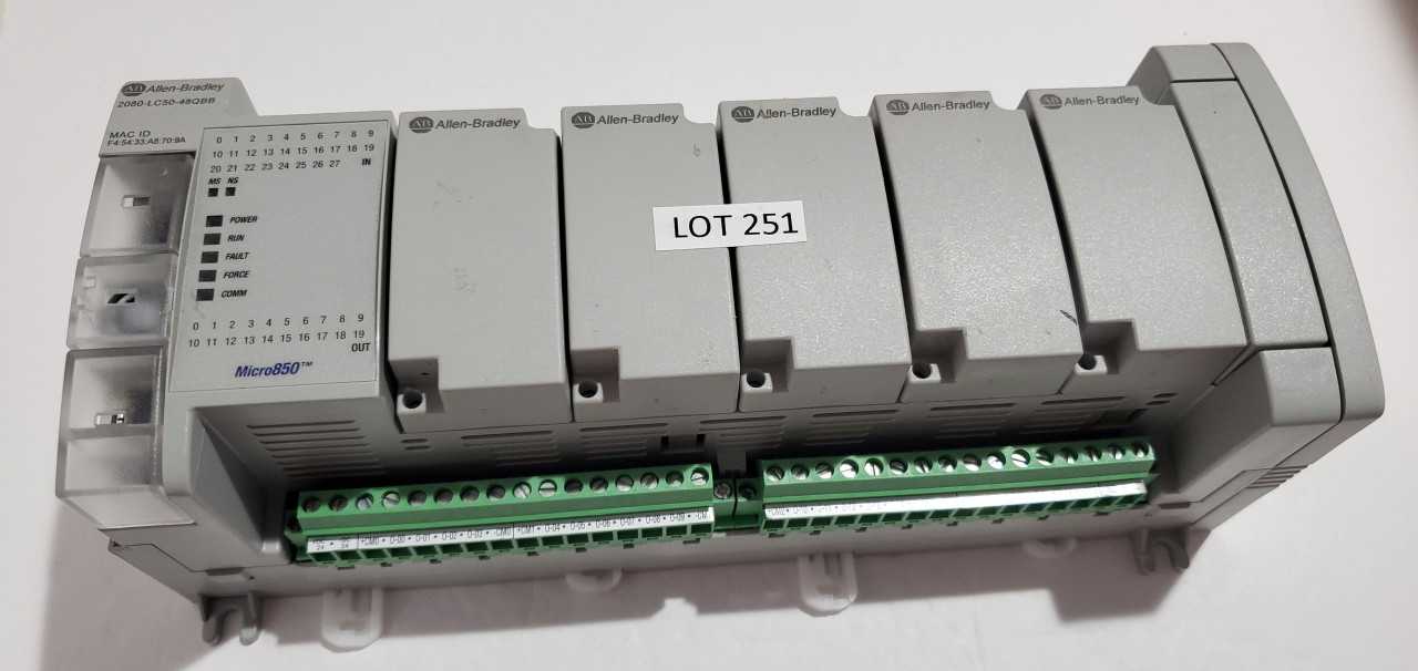 Allen Bradley Micro 850 2080-LC50-48QBB PLC - AUTOMATION & CONTROLS