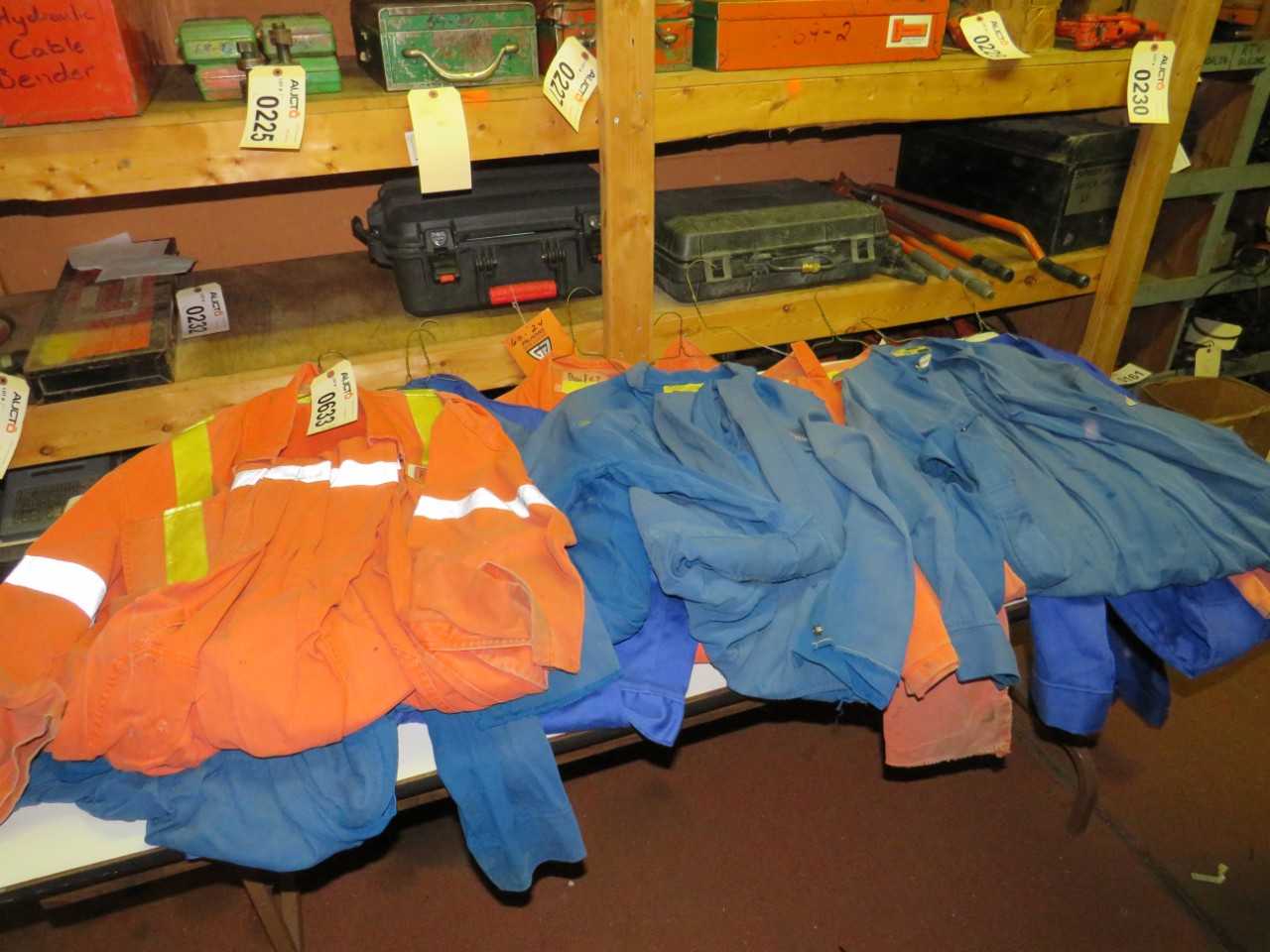 LOT OF 10 ASSORTED FLAME RESISTANT COVERALLS - SAFETY SWITCH
