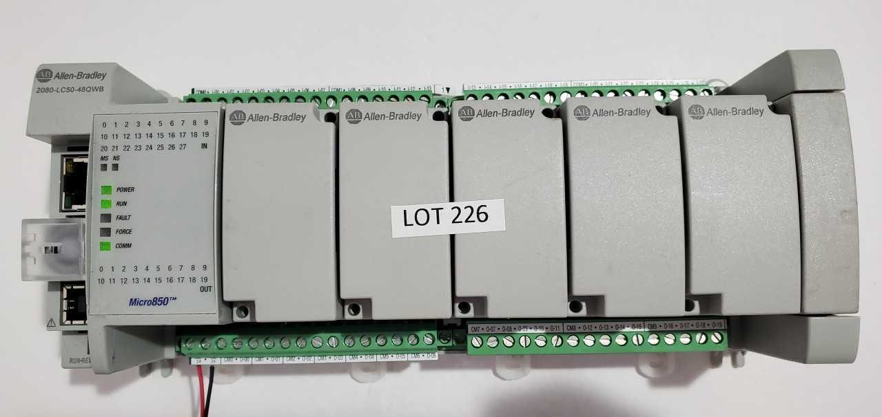 Allen Bradley Micro 850  2080-LC50-48QWB PLC - AUTOMATION & CONTROLS