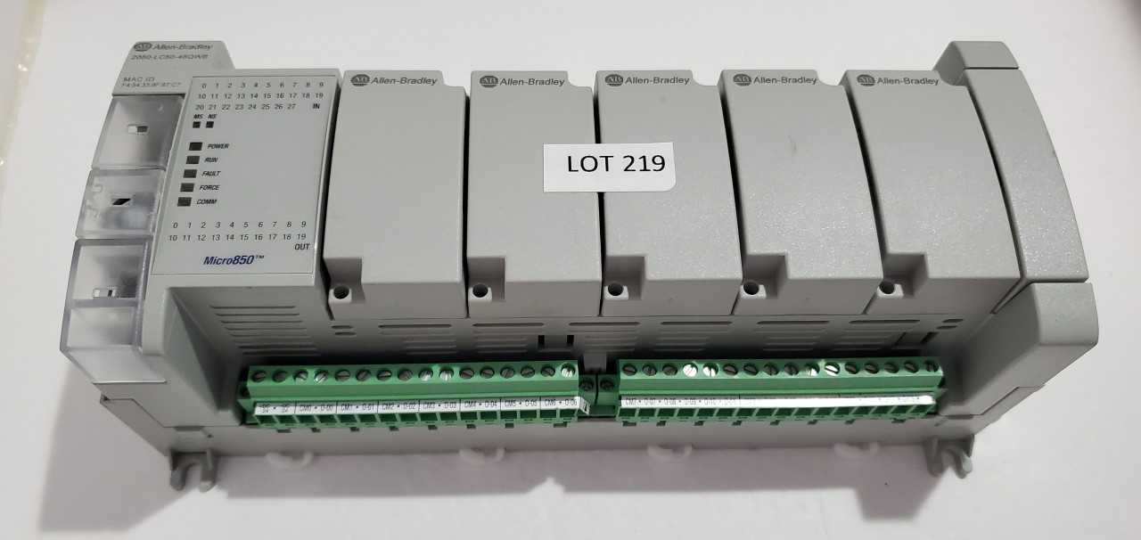Allen Bradley Micro 850  2080-LC50-48QWB PLC - AUTOMATION & CONTROLS