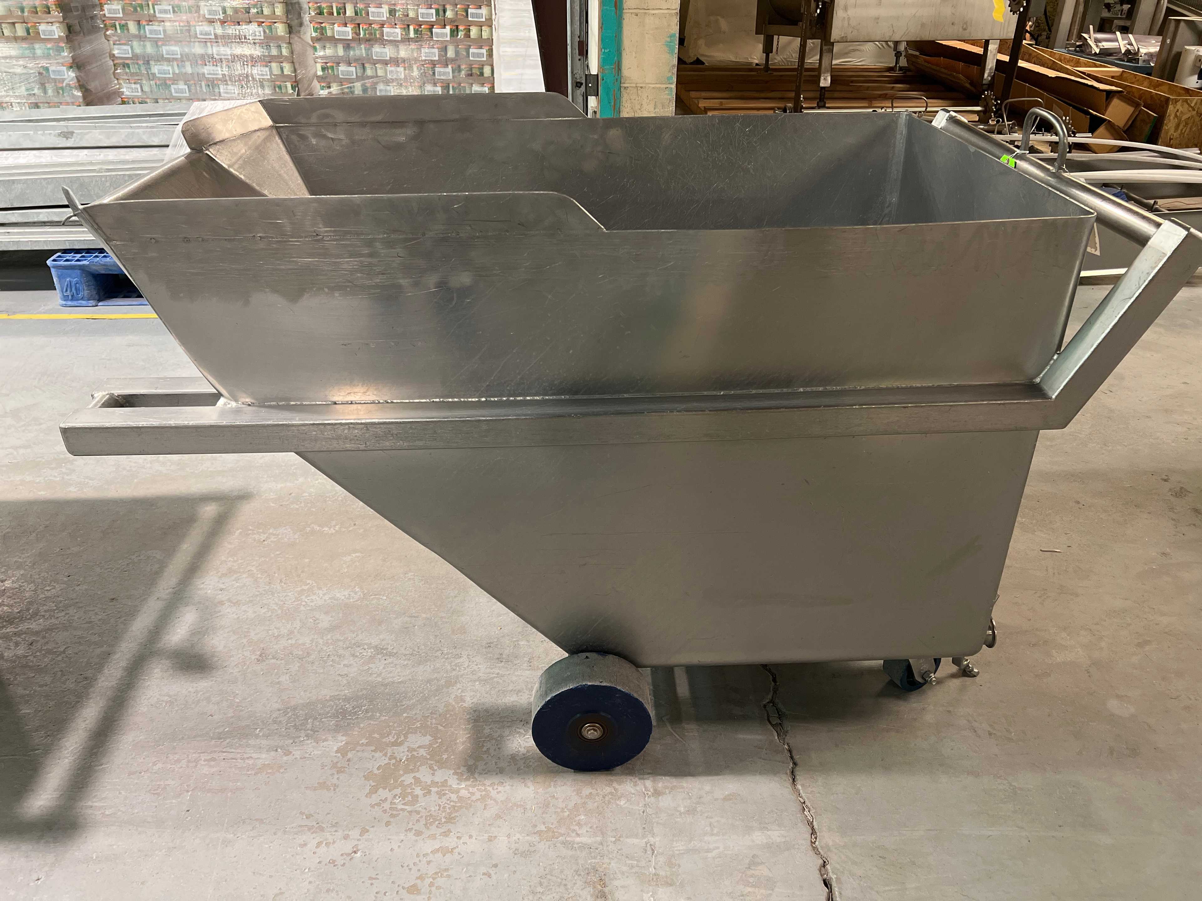 Stainless Steel Dump Cart Hopper