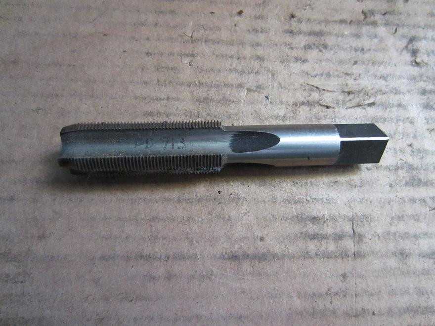 4-Flute Thread Hand Tap 3/4" -27 TPI NS 2" Long Flutes 4-1/4" OAL Used Good - MACHINING ACCESSORIES & TOOLING
