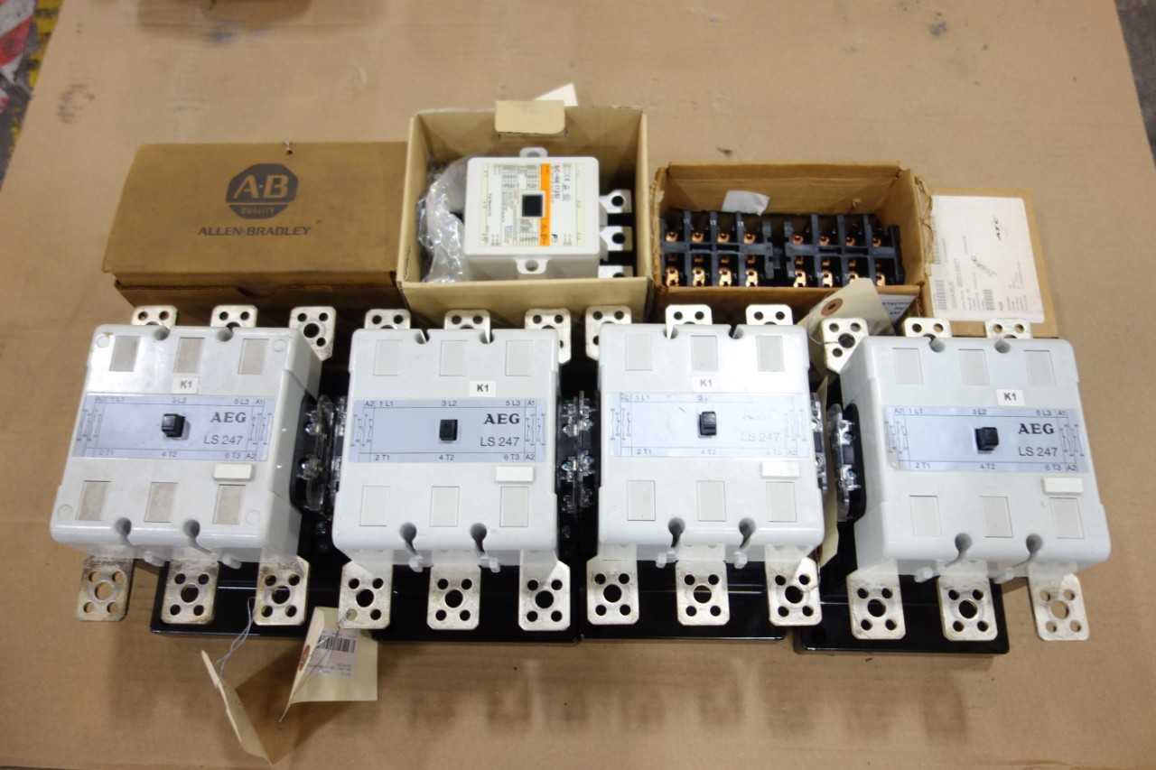 LOT OF 8 ASSORTED AC CONTACTORS, ALLEN BRADLEY, WESTINGHOUSE, AEG - CONTACTORS