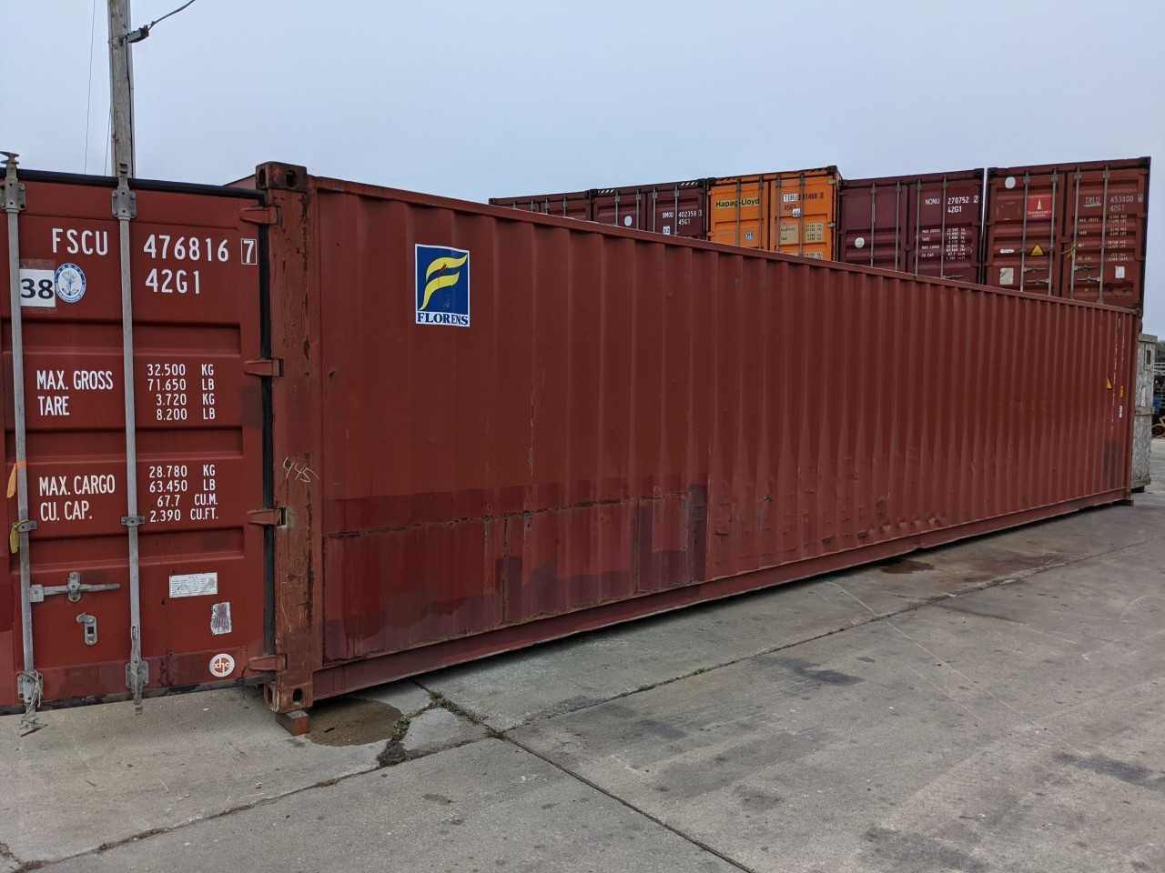 FLORENS 40FT STANDARD CUBE SHIPPING CONTAINER - INDUSTRIAL PARTS