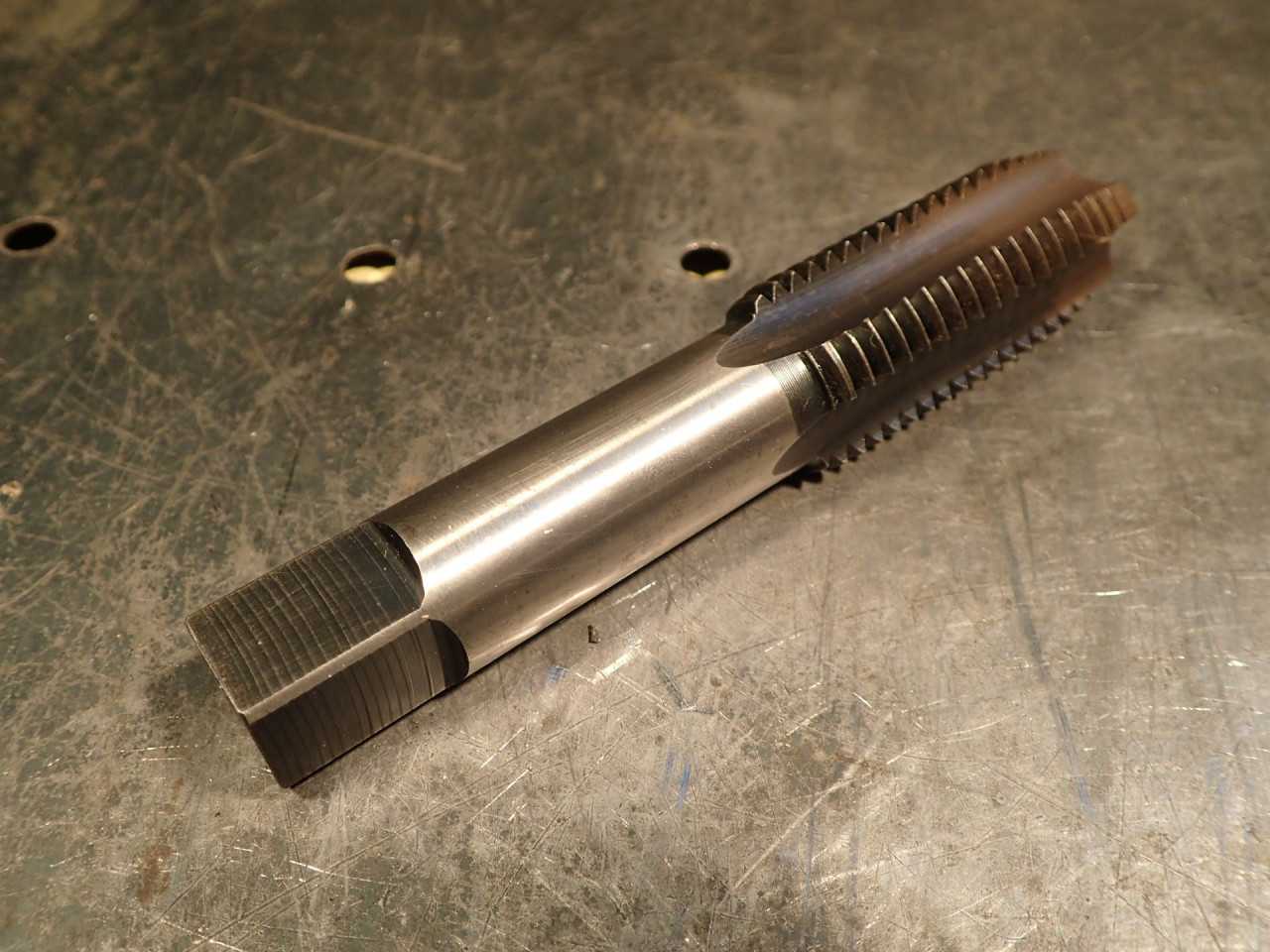 Hanson 24mm x 3.0 Hand Thread Tap: 4-Flute, 2-1/8" Long Flutes, 5" OAL, USA Made - MACHINE TOOLING
