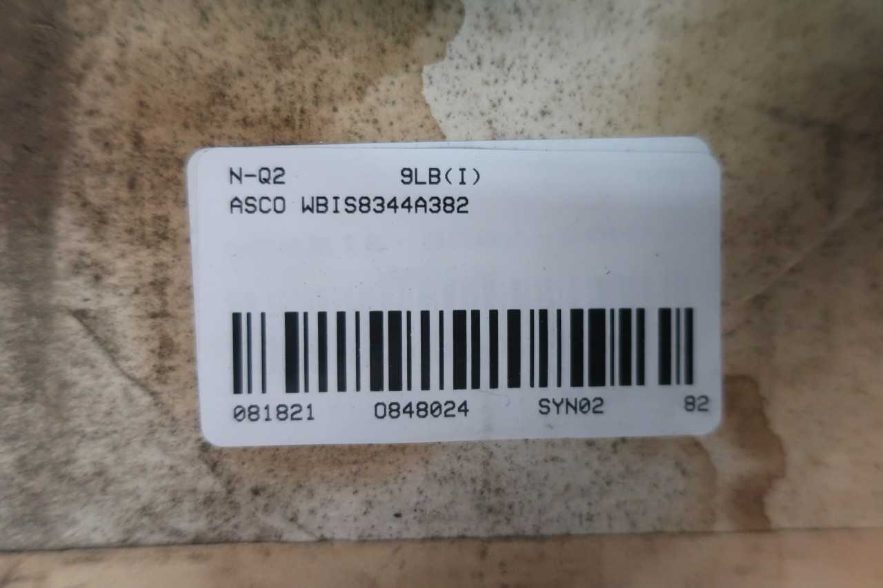 ASCO WBIS8344A382 RED-HAT SOLENOID VALVE 24V-DC 1/2IN NPT - ELECTRICAL COMPONENTS