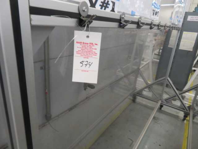 Plexiglass Boards with Aluminum STands on Wheels (4) lot - MISCELLANEOUS