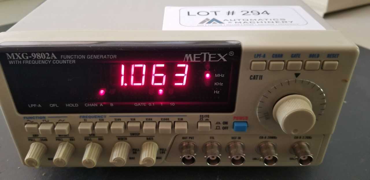 Metex MXG-9802A - METAL INSPECTION EQUIPMENT Metex MXG-9802A - METAL INSPECTION EQUIPMENT