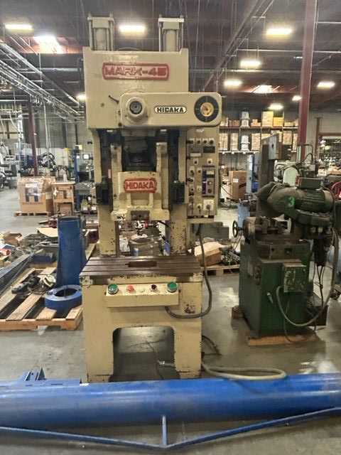 1988 HIDAKA MARK-45-2 45-TON METAL STAMPING MACHINE - MACHINING EQUIPMENT