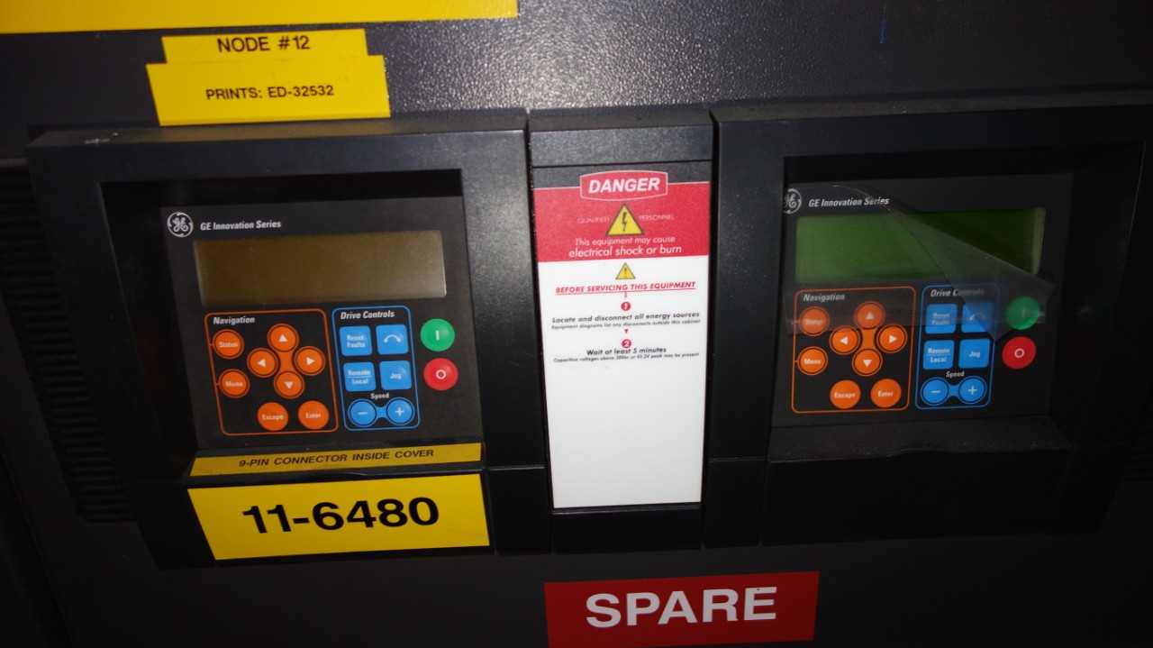 GE INNOVATION SERIES LV AC DRIVE CONTROLS CABINET - MOTOR DRIVES