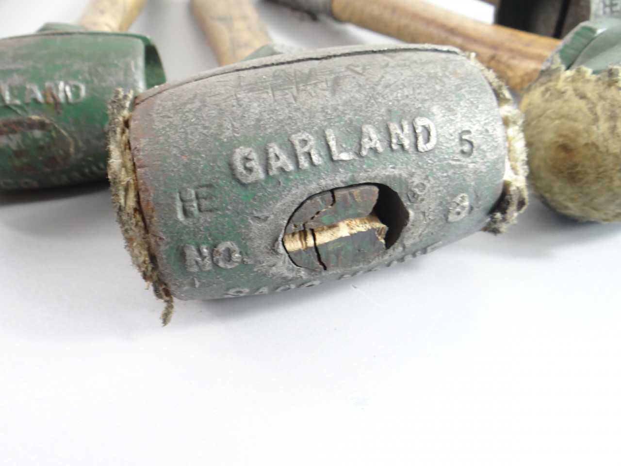 Lot of Assorted Garland Rawhide Maller Hammers Size 2 and 3 - HAND TOOLS
