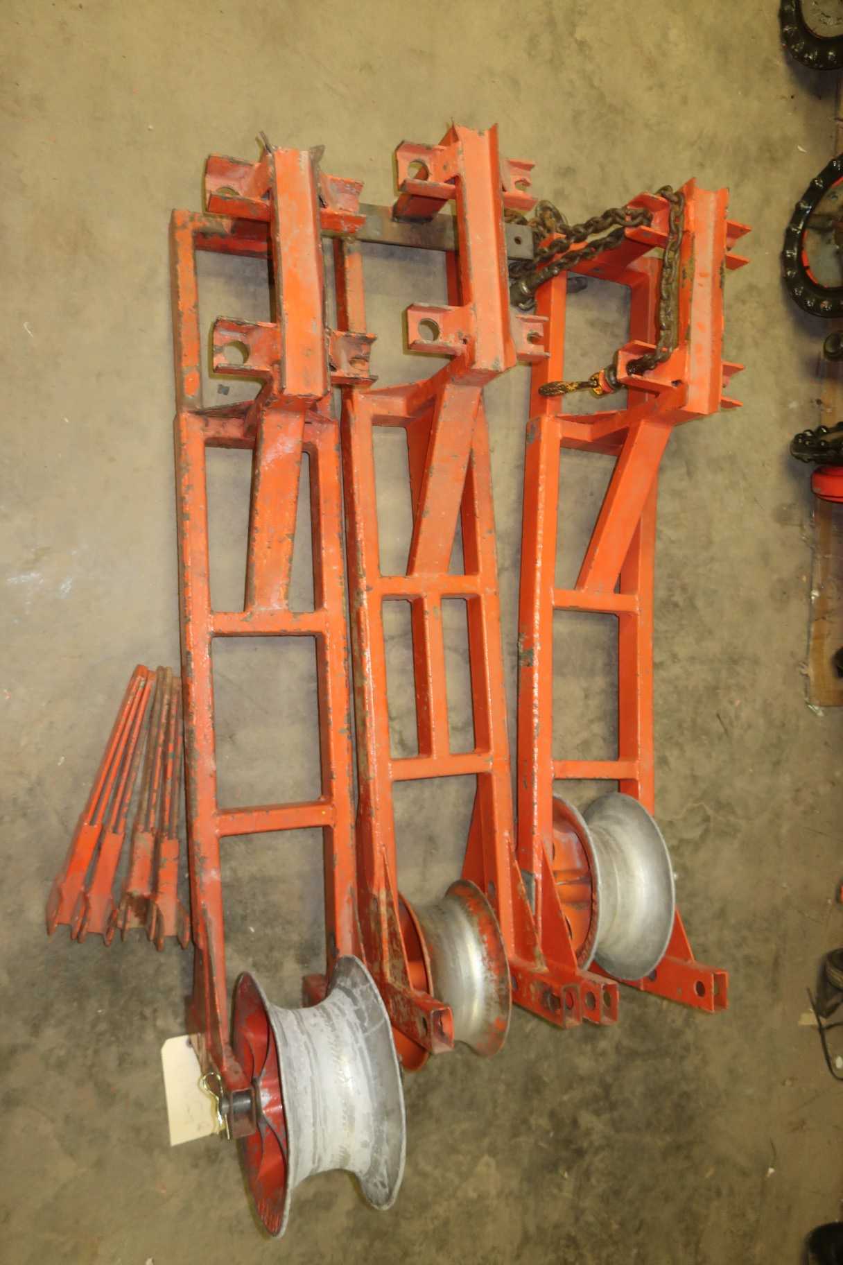 LOT OF 3 ASSORTED CONDUIT ADAPTERS FOR CABLE PULLING - TRAILER MOUNTED EQUIPMENT