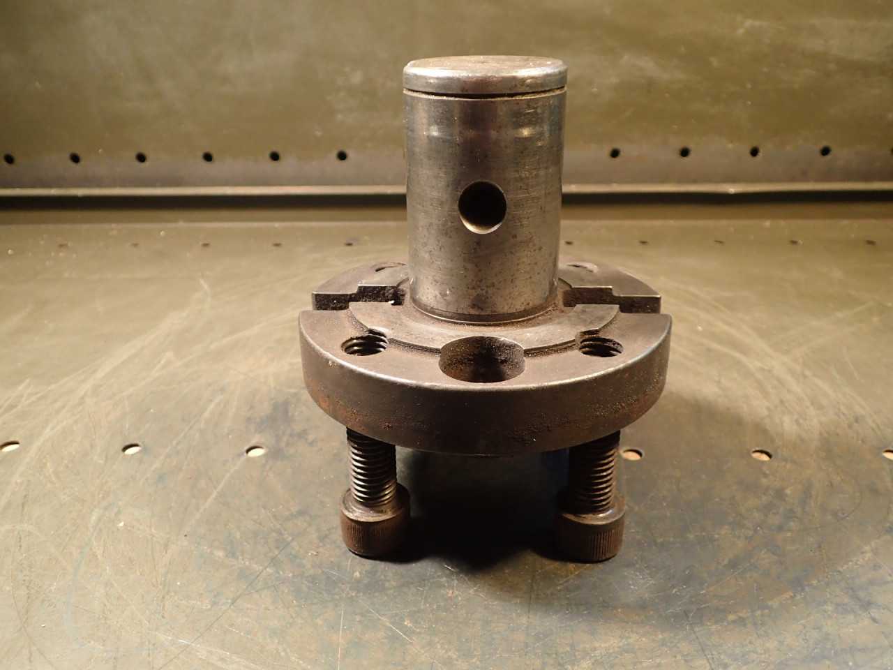 2" 4-Bolt Pattern Shell Mill Milling Arbor 2" Straight Shank Used Good Condition - END MILLS