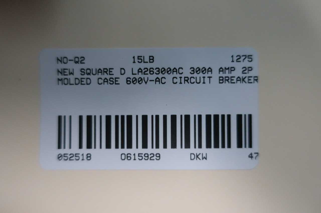 SQUARE D LA26300AC I-LINE 300A CIRCUIT BREAKER - CIRCUIT BREAKERS