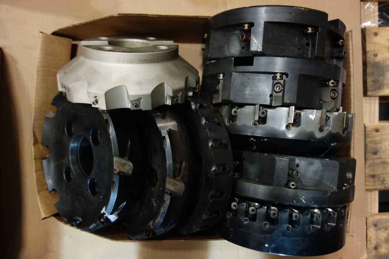 LOT OF ASSORTED SURFACE MILLS AND CUTTERS - VALENITE, TANGMILL, CLAPP & HANEY - MACHINING ACCESSORIES & TOOLING