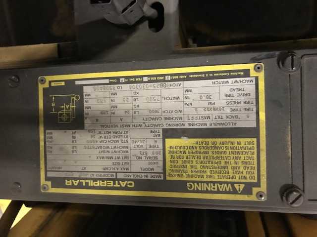 1985 Caterpillar M40B sitdown counterbalance Grand Rapids MI - FORKLIFTS