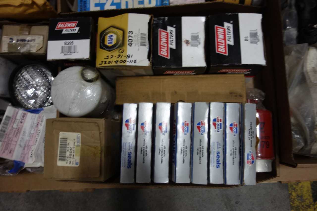 2 PALLETS OF ASSORTED HEAVY EQUIPMENT PARTS AND ACCESSORIES - ELECTRICAL COMPONENTS