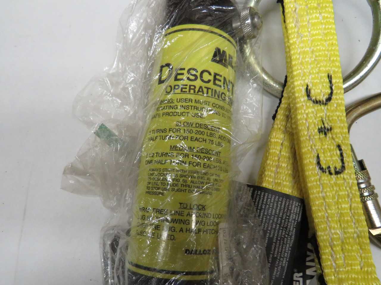 VIESSA-LIFT 75' RAPPELLING KIT - MILLER 8113 DESCENT DEVICE - WELDING EQUIPMENT
