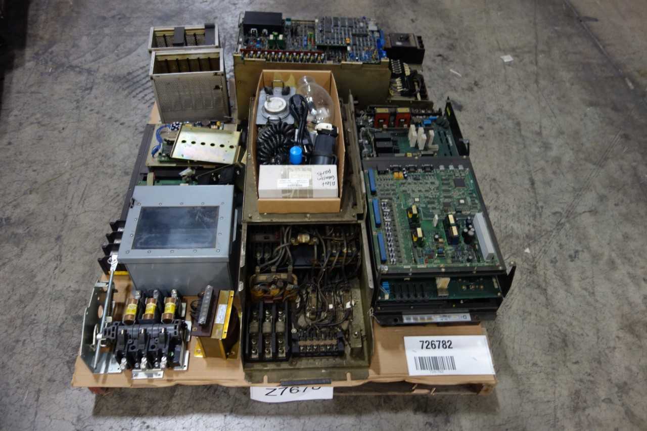 LOT OF ASSORTED ELECTRICAL CIRCUIT BOARDS, ENCLOSURES, TRANSFORMERS, CHASSIS MODULES, MISCELLANEOUS - ELECTRICAL COMPONENTS