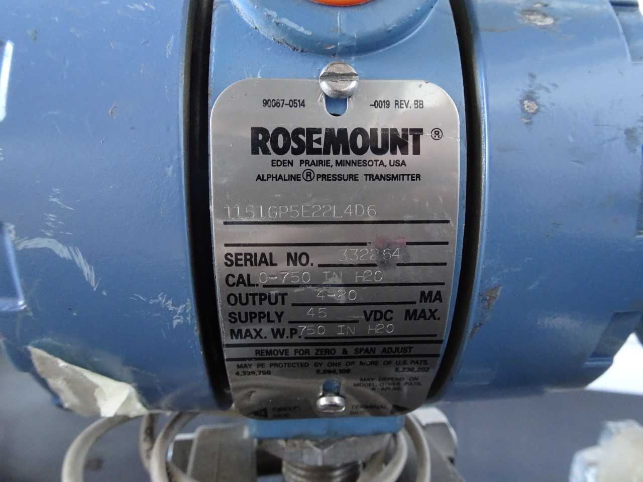 ROSEMOUNT 1151 Transmitters - INSTRUMENTATION