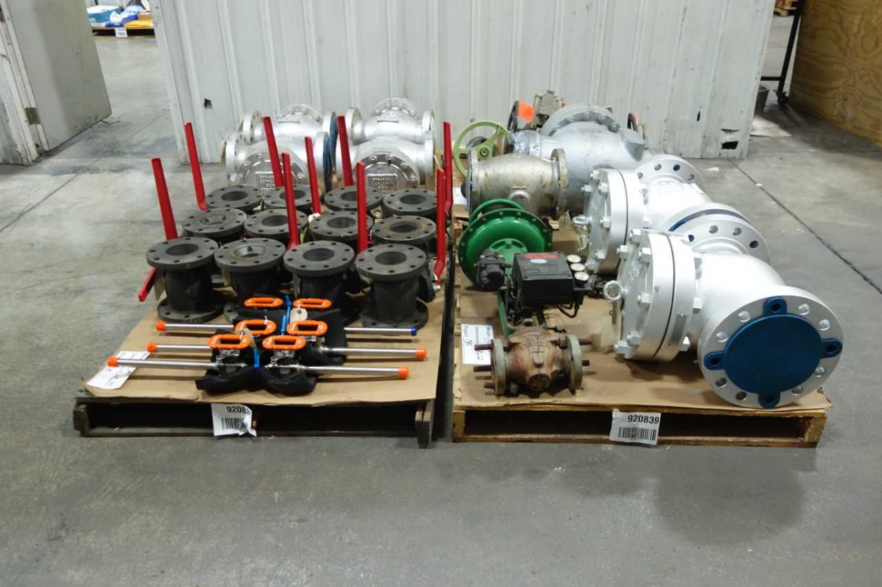 4 PALLETS OF ASSORTED VALVES - VALVES
