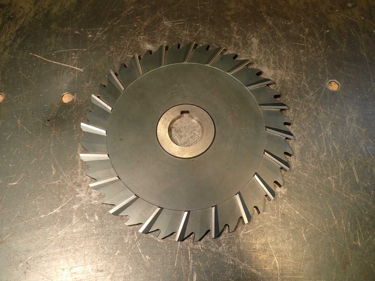 3/16" x 6" Staggered Tooth Side Mill: 1" Horizontal Milling Arbor Hole - MILLING TOOLS