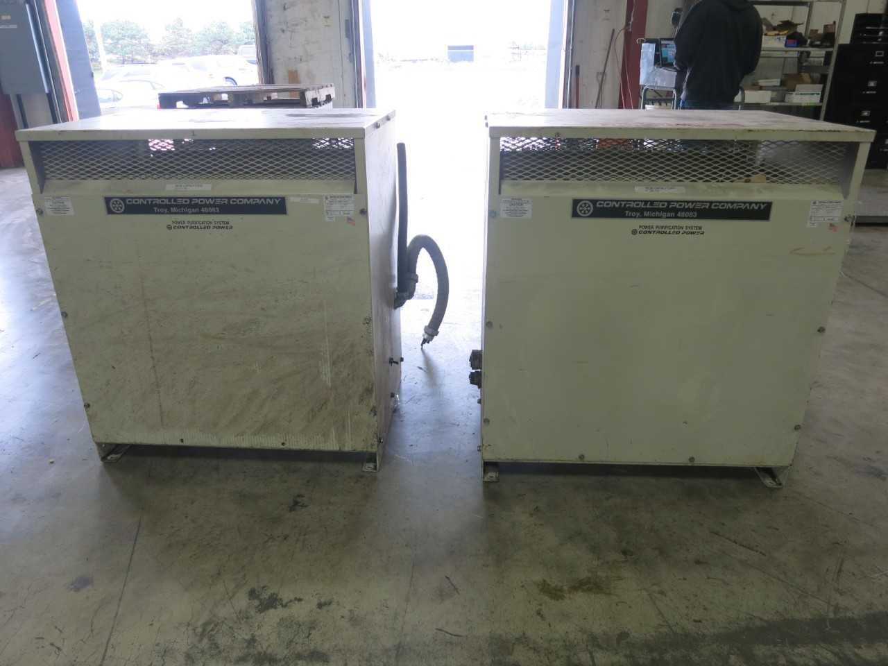 LOT OF 2 CONTROLLED POWER COMPANY 5DMZX-15K-8-PI TRANSFORMER 240/480V-AC 120/240V-AC 15KVA 1PH - CONTROL TRANSFORMERS