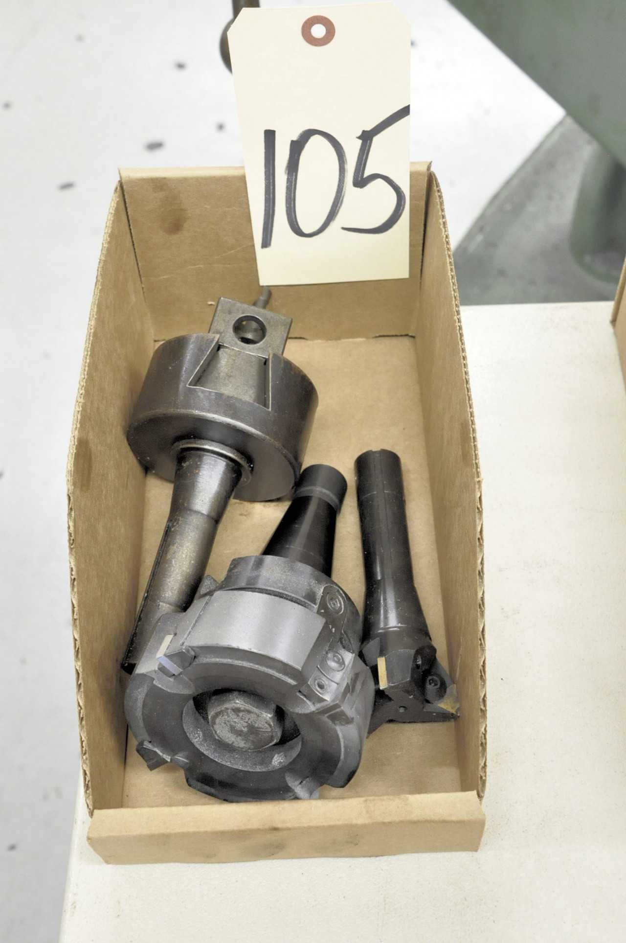 Lot-R8 Hlder with Boring Head, R8 Holder with Face Mill and 30-Taper - MACHINING ACCESSORIES & TOOLING