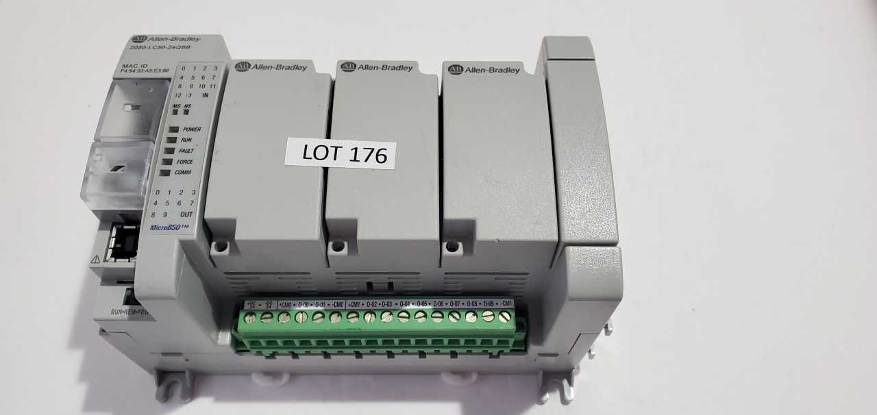 Allen Bradley Micro 850 2080-LC50-24QBB PLC - AUTOMATION & CONTROLS