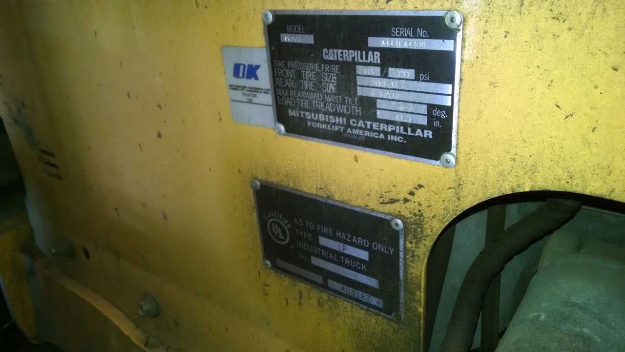 2004 Caterpillar P6000-LP Forklift - FORKLIFTS