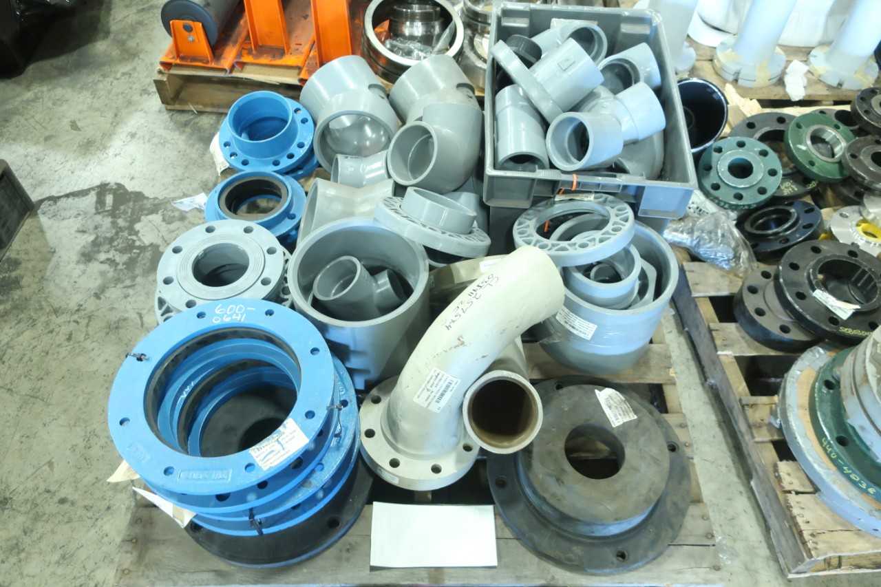 9 PALLETS OF ASSORTED FLANGES FITTINGS COUPLINGS - MISCELLANEOUS
