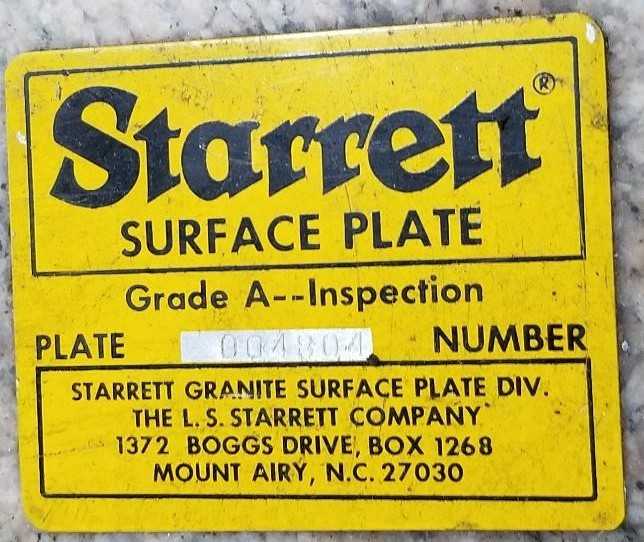 Granite Surface Plate - PROCESS EQUIPMENT