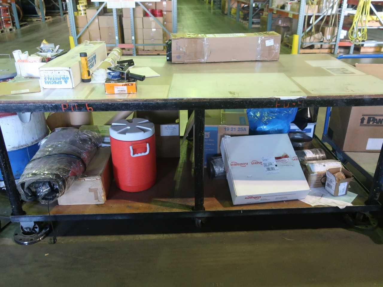 4' x 8' steel rolling work bench - PLANT & FACILITY