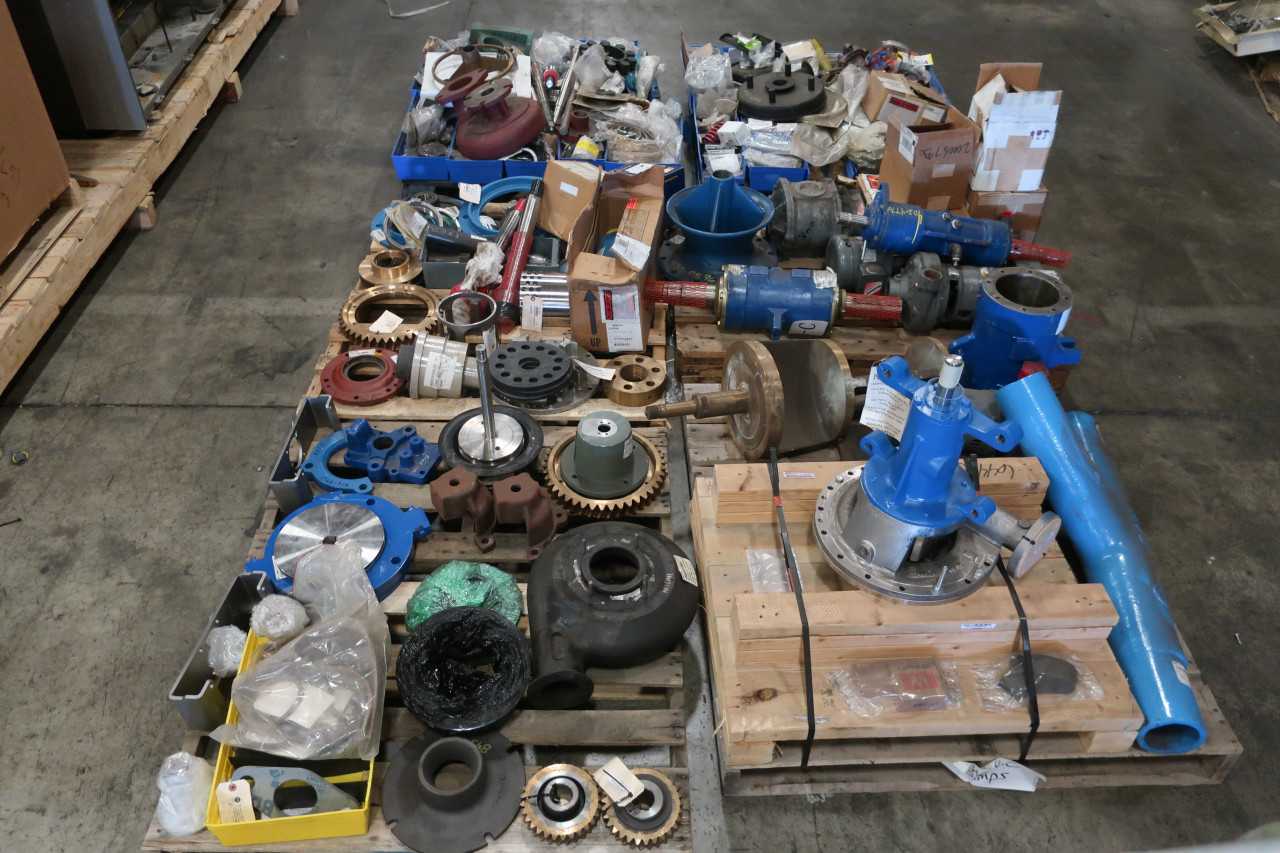 6 PALLETS OF ASSORTED PUMP REPLACEMENT PARTS - PUMPS