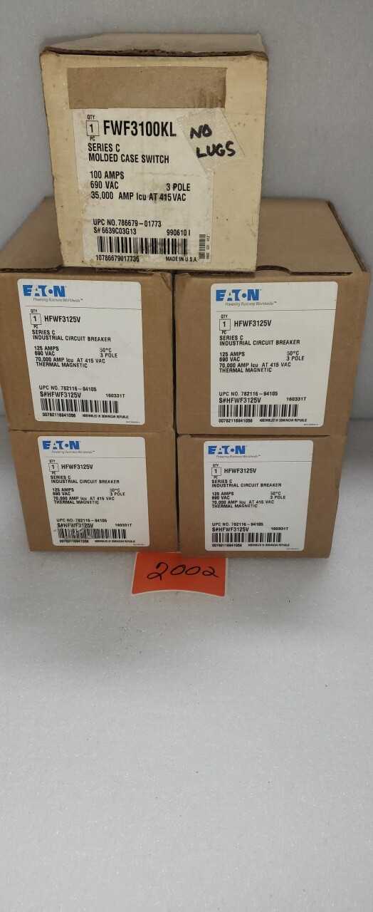 NEW SURPLUS BREAKERS - CIRCUIT BREAKERS