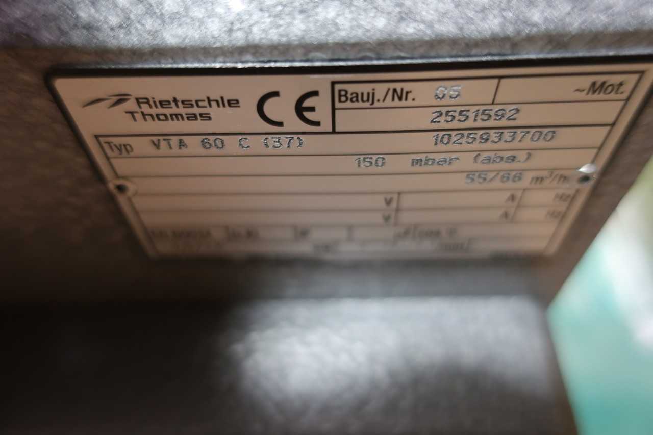 RIETSCHLE VTA 60 C (37) ROTARY VANE VACUUM PUMP - VACUUM PUMP