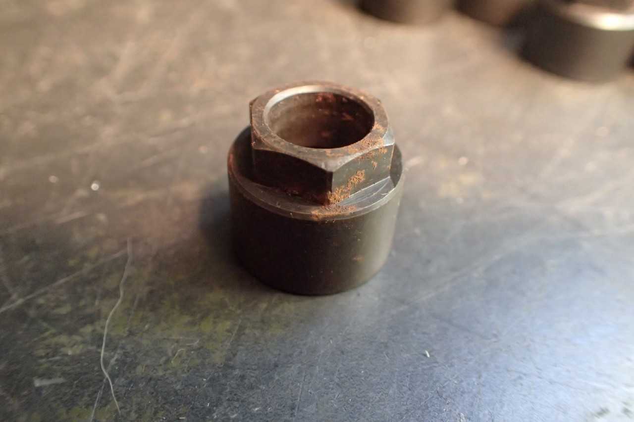 6 Piece Lot of Grotz EVB-82E Collet Nuts EVB82253, Used in Good Condition - ELECTRIC POWER TOOLS