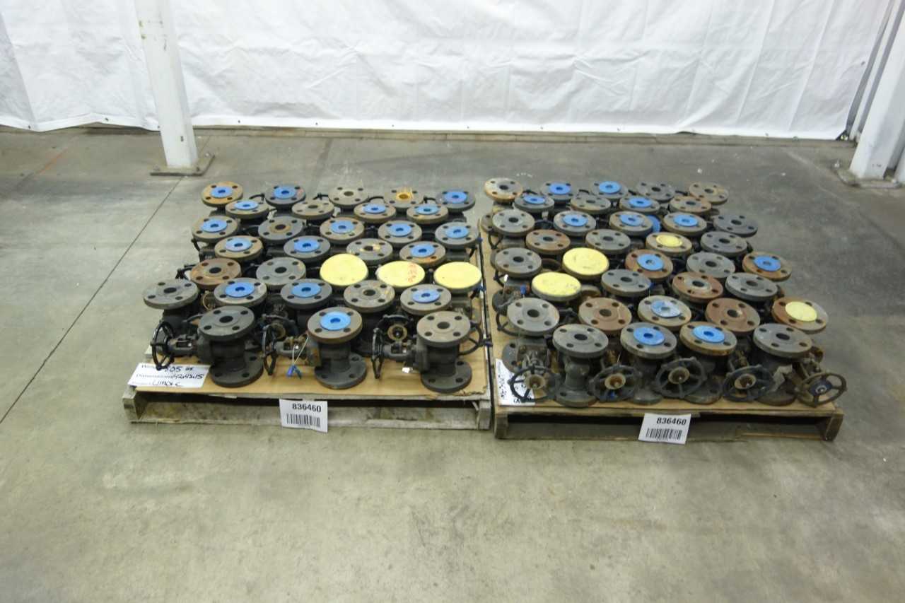 2 PALLETS OF SMITH CL300 1-1/2 IN GATE VALVES - VALVES